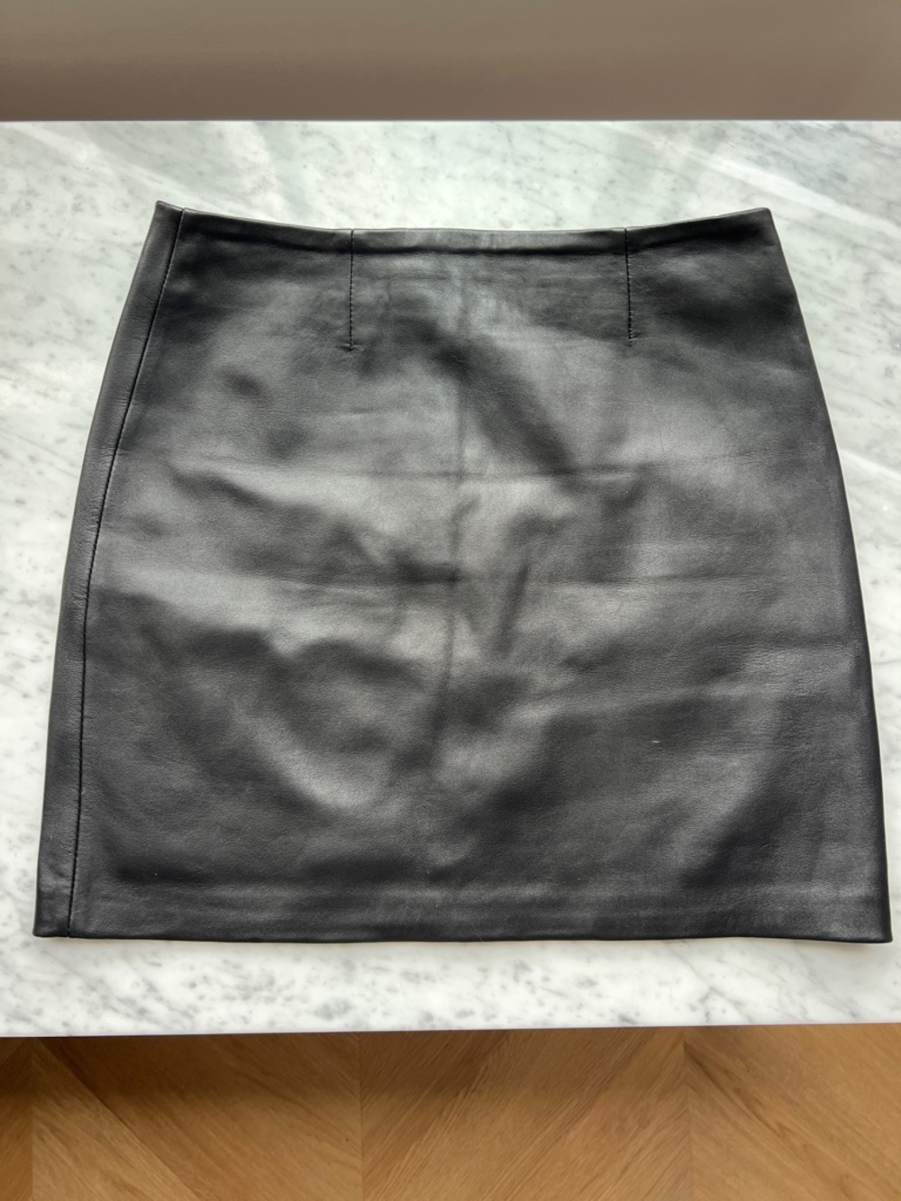 Mackage Black Leather Mini Skirt - Size 2